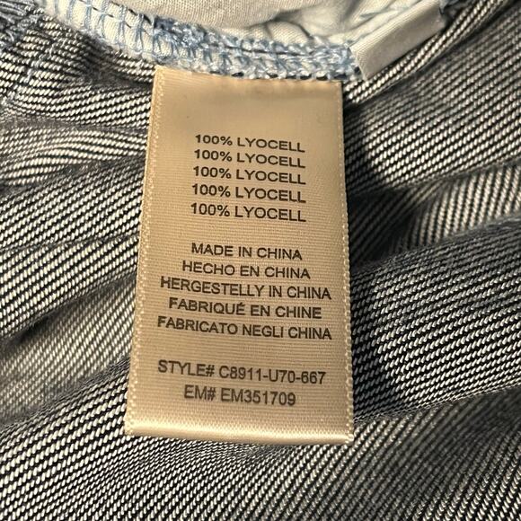 Cloth & Stone‎ Denim Jumpsuit Belted Long Sleeve Button Down Gray Size S - Picture 6 of 8